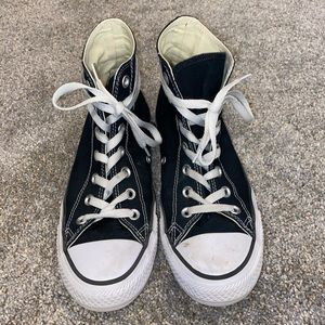 black high top converse